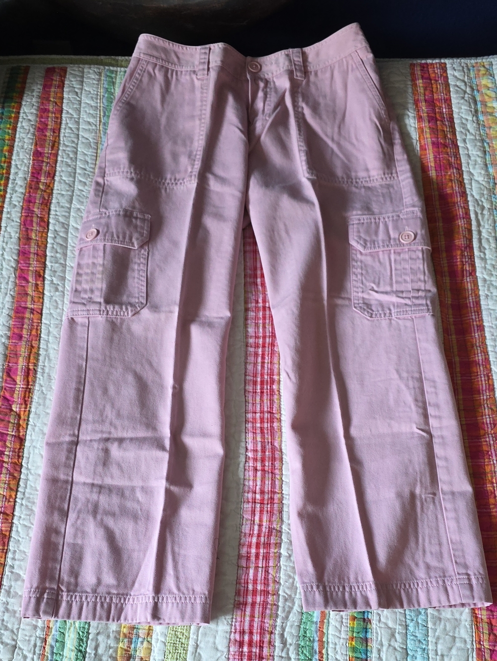 Caslon Pale Pink Cargo Pocket Trousers Size 2
